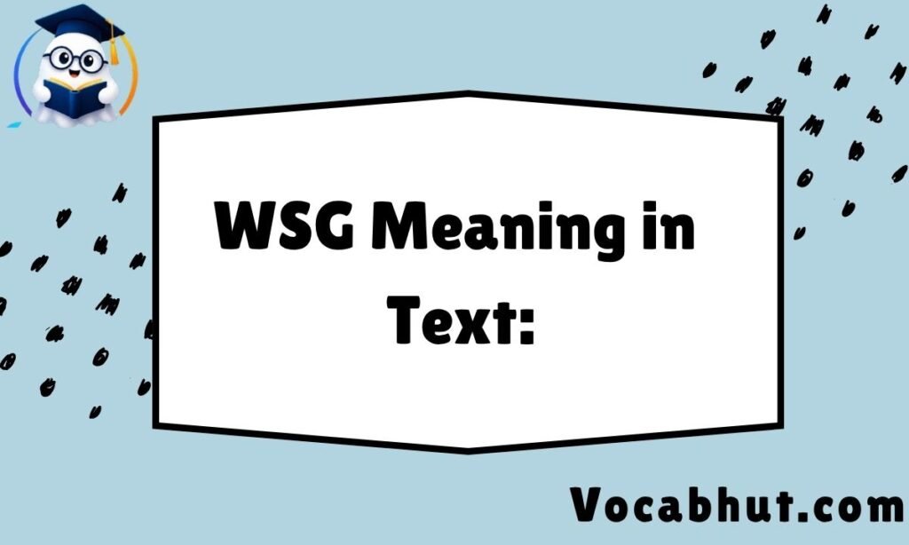 WSG Meaning in text