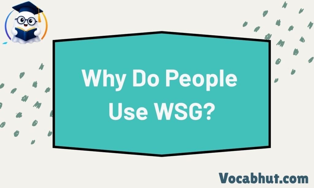 Why Do people use WSG