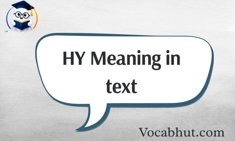 HY Meaning in text