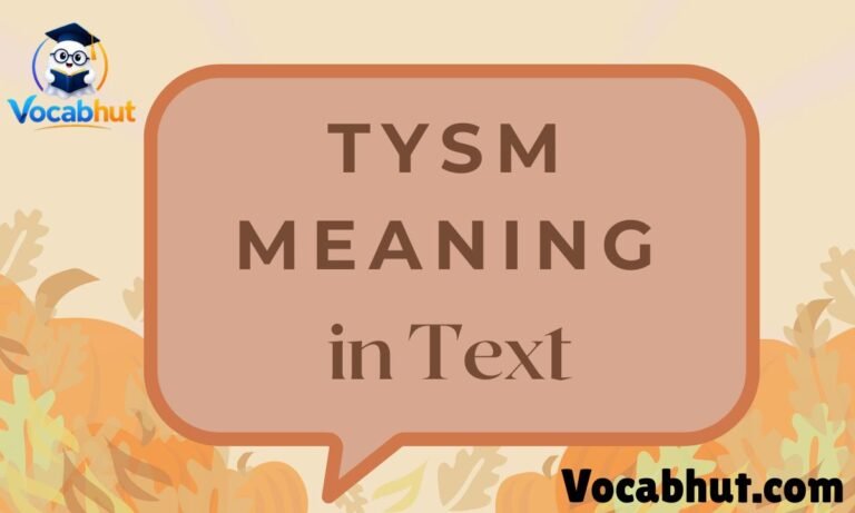 TYSM Meaning in text